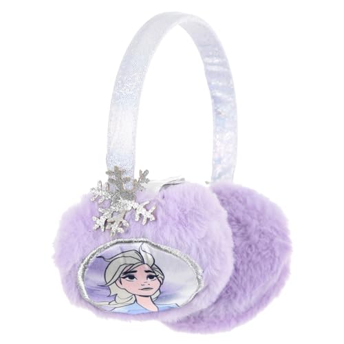 CARTOON Ohrenschützer Frozen Disney Elsa Winterzubehör Kinder Haarreif verstellbar Ohrenschutz vor Kälte Wind, Weiß, Einheitsgröße von CARTOON