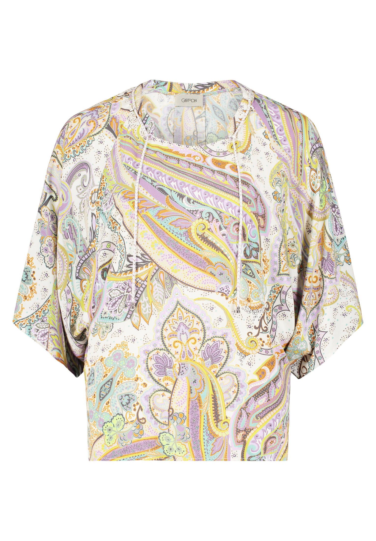 CARTOON - Oversize-Bluse grün/violett - Gr. - 44 von CARTOON