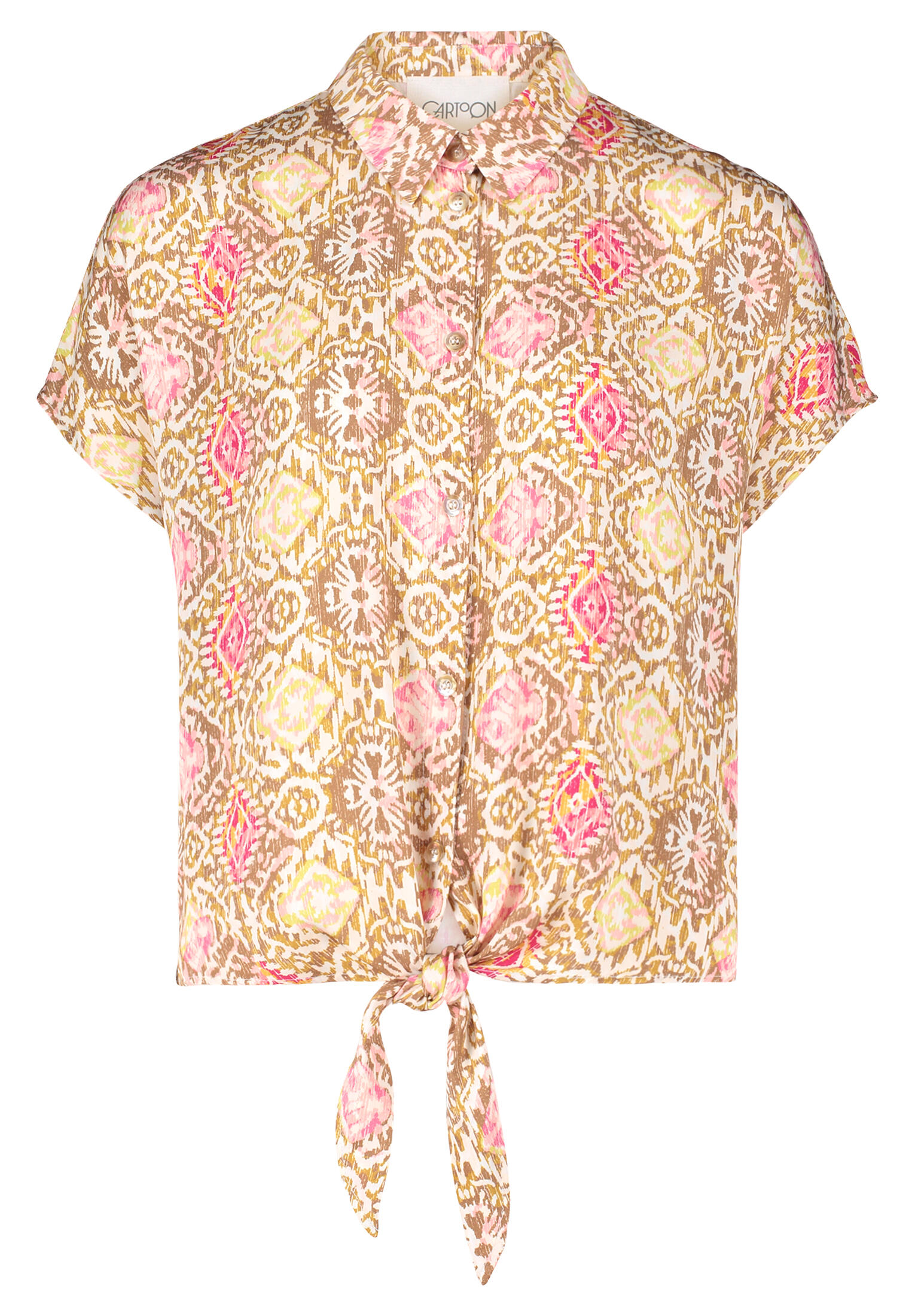 CARTOON - Oversize-Bluse yellow/pink - Gr. - 40 von CARTOON