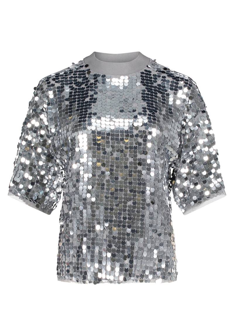 CARTOON - Pailletten-Pullover silver/grey - Gr. - 40 von CARTOON
