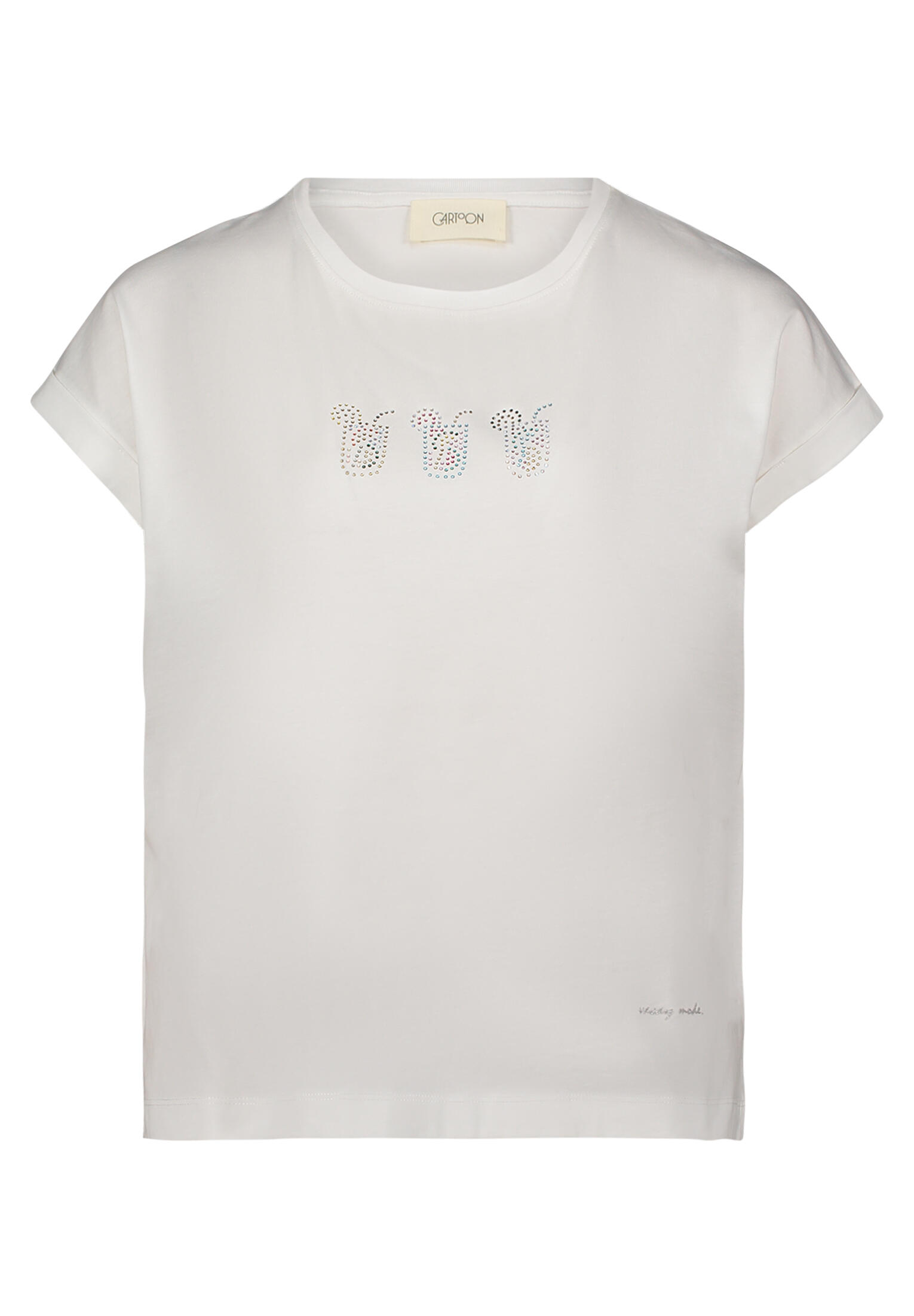 CARTOON - Printshirt patch cream/pink - Gr. - 38 von CARTOON