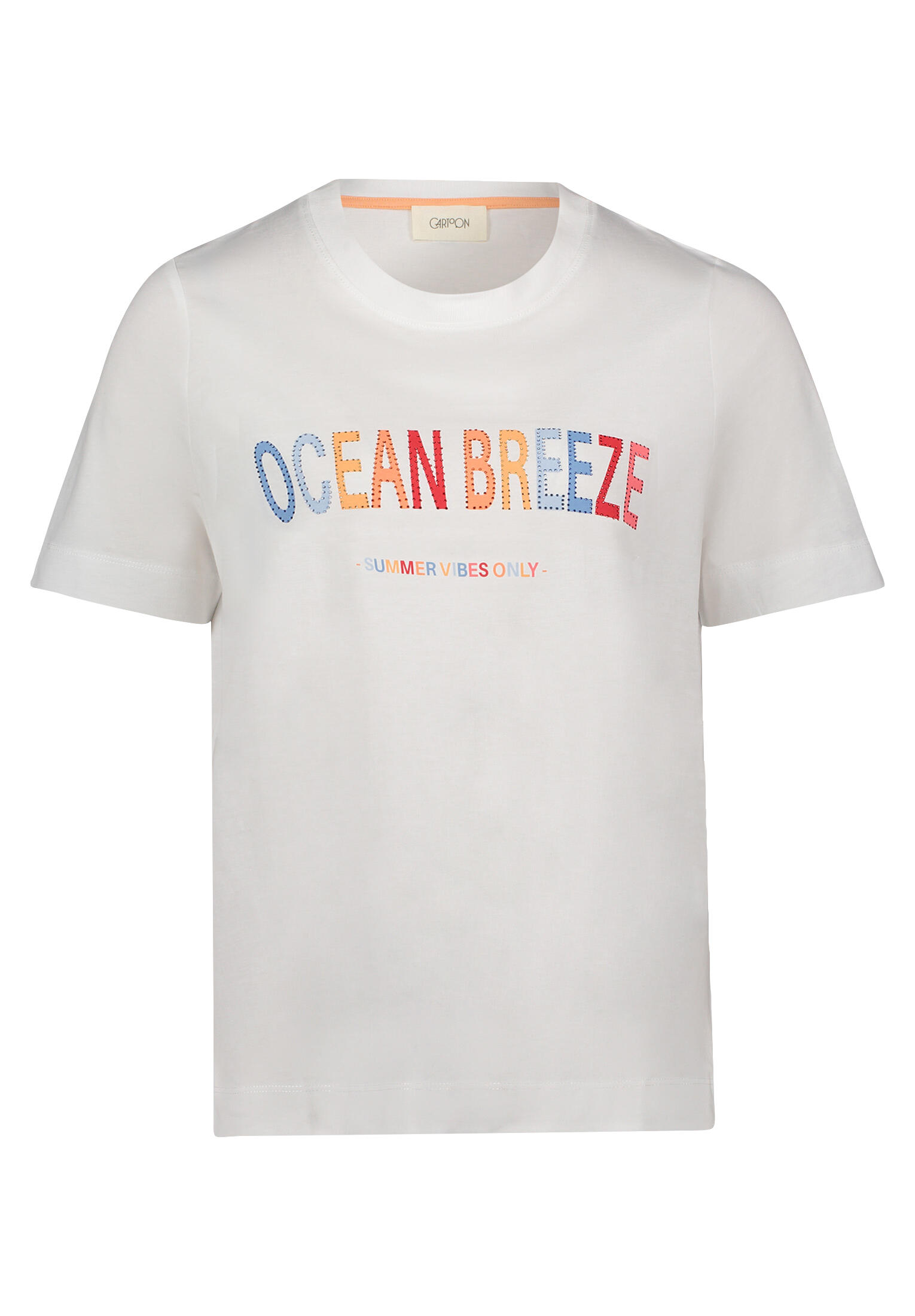 CARTOON - Printshirt patch cream/pink - Gr. - 42 von CARTOON