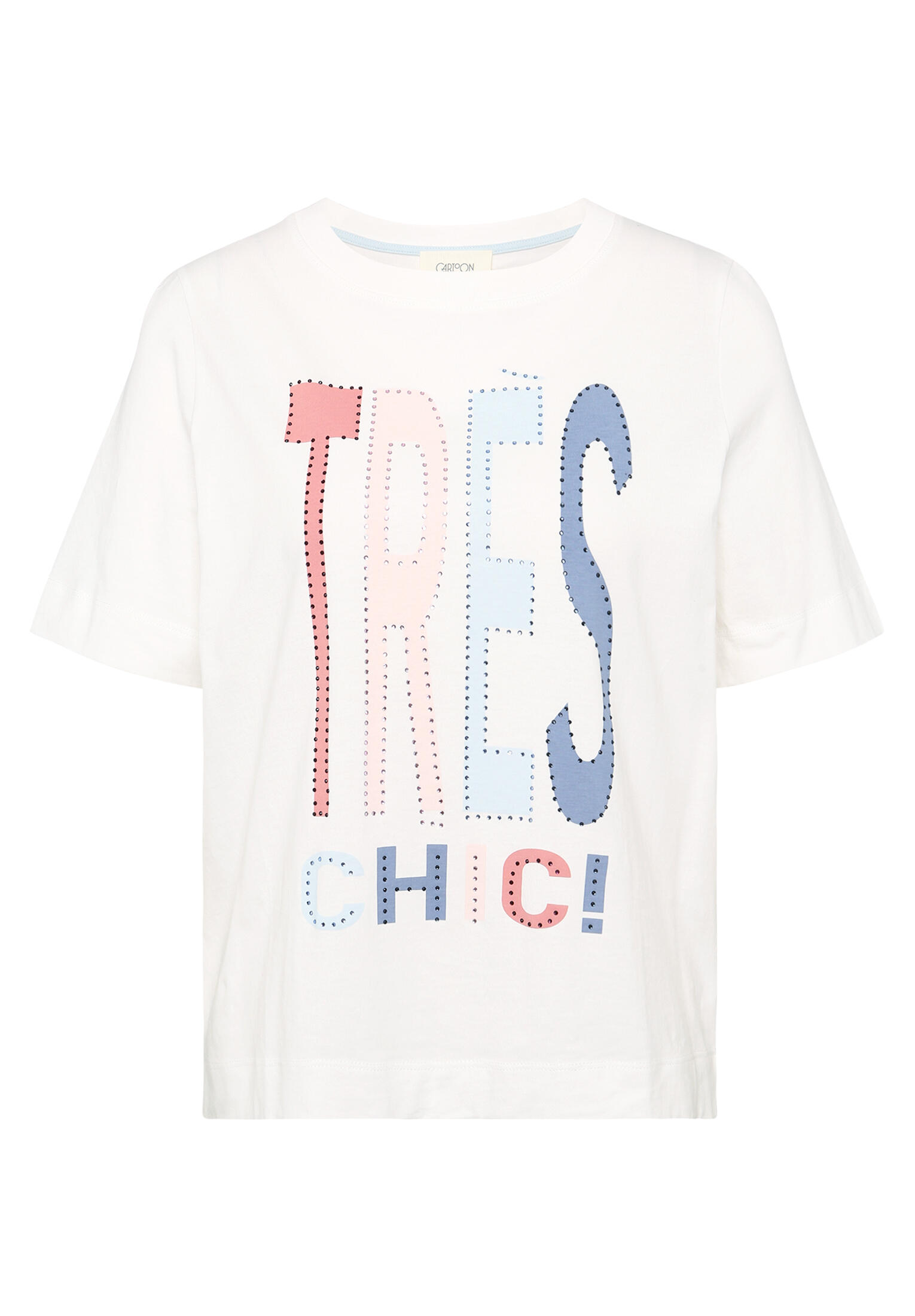 CARTOON - Printshirt patch cream/rosé - Gr. - 42 von CARTOON