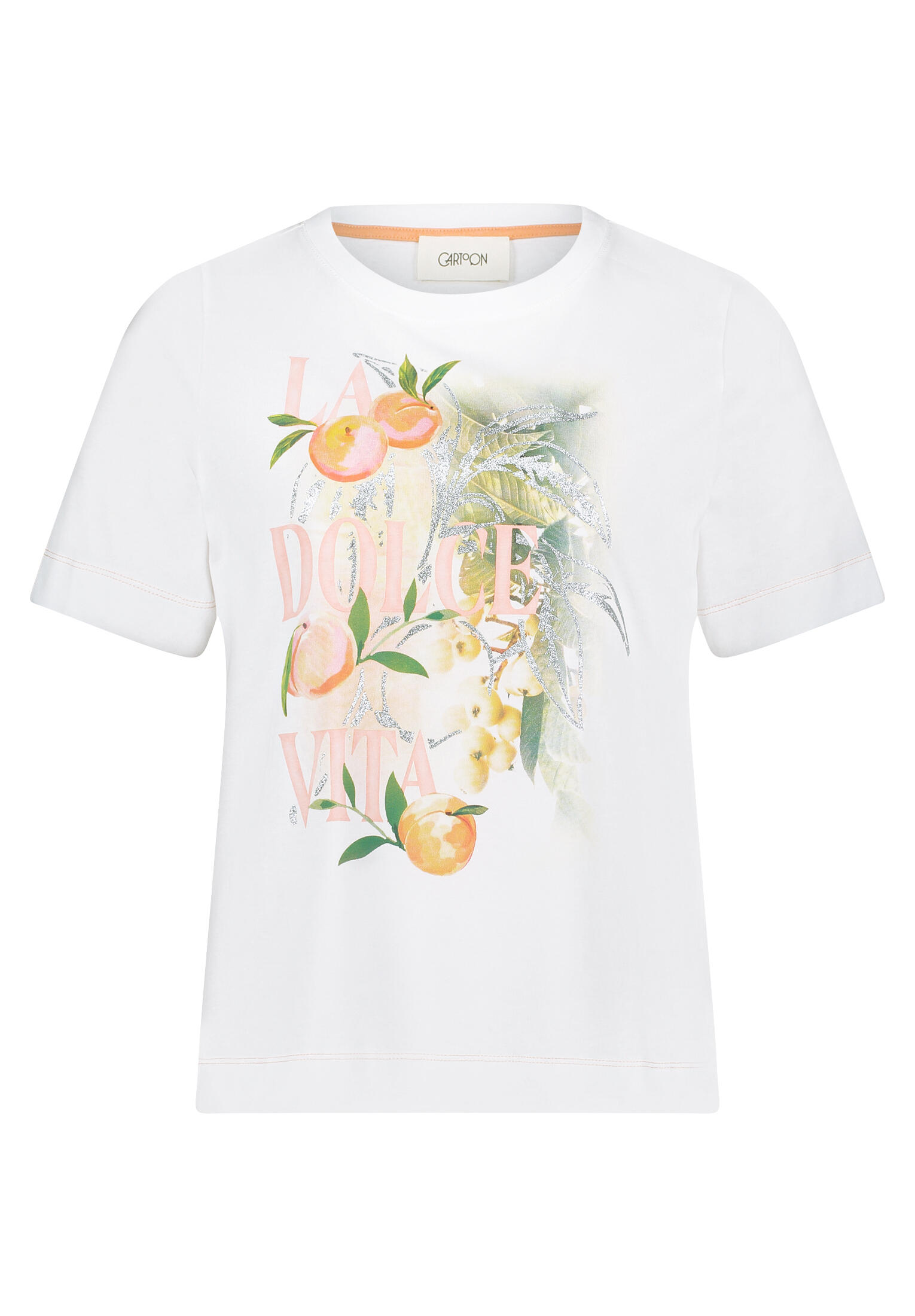 CARTOON - Printshirt patch cream/rosé - Gr. - 46 von CARTOON