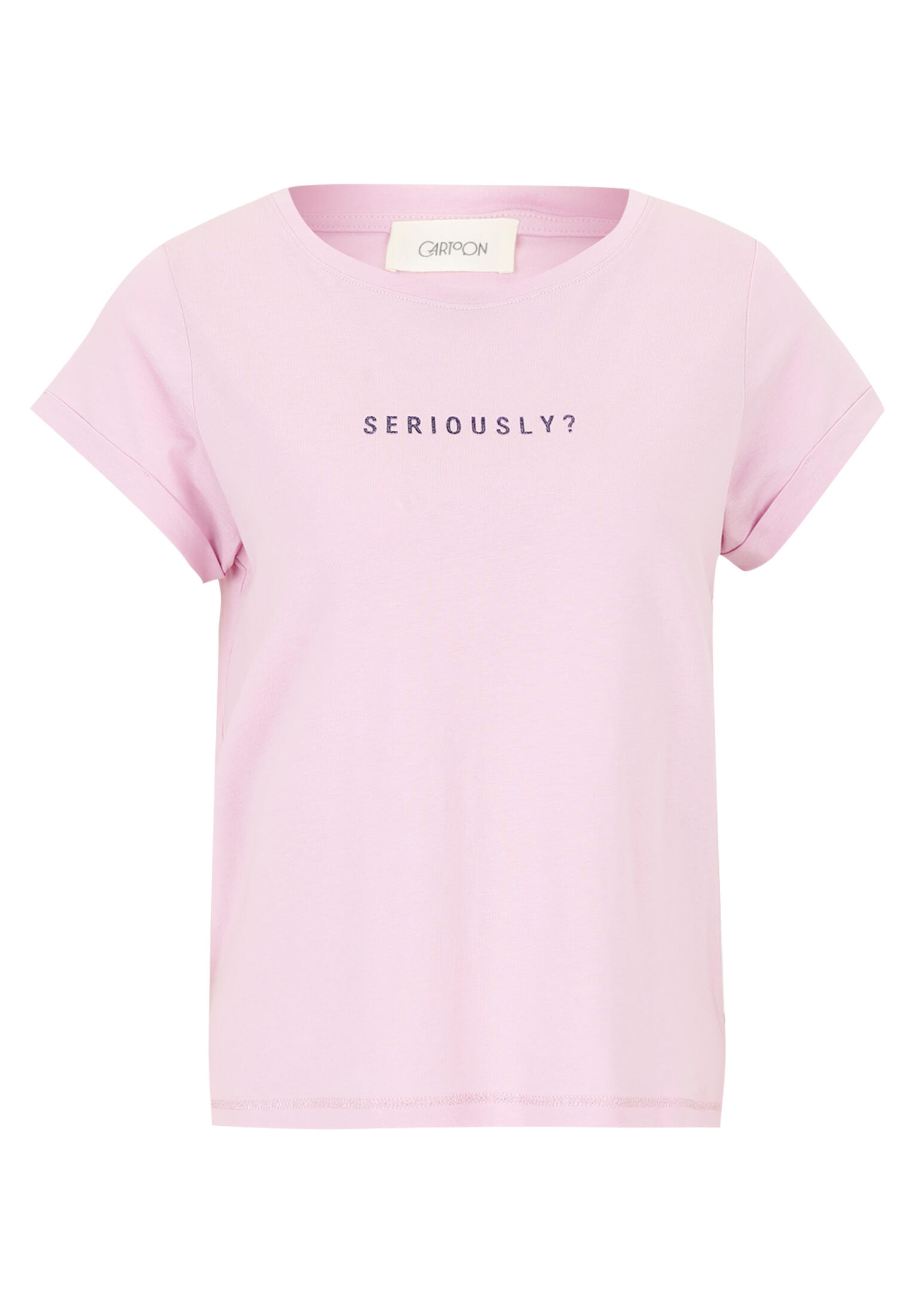 CARTOON - Printshirt patch pink/purple - Gr. - 42 von CARTOON