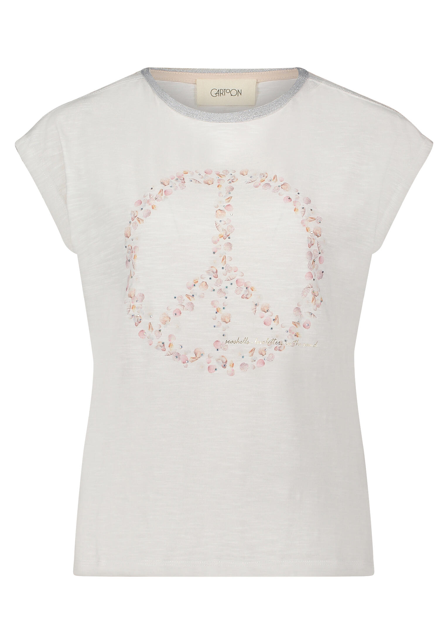 CARTOON - Rundhals-Shirt patch cream/beige - Gr. - 36 von CARTOON