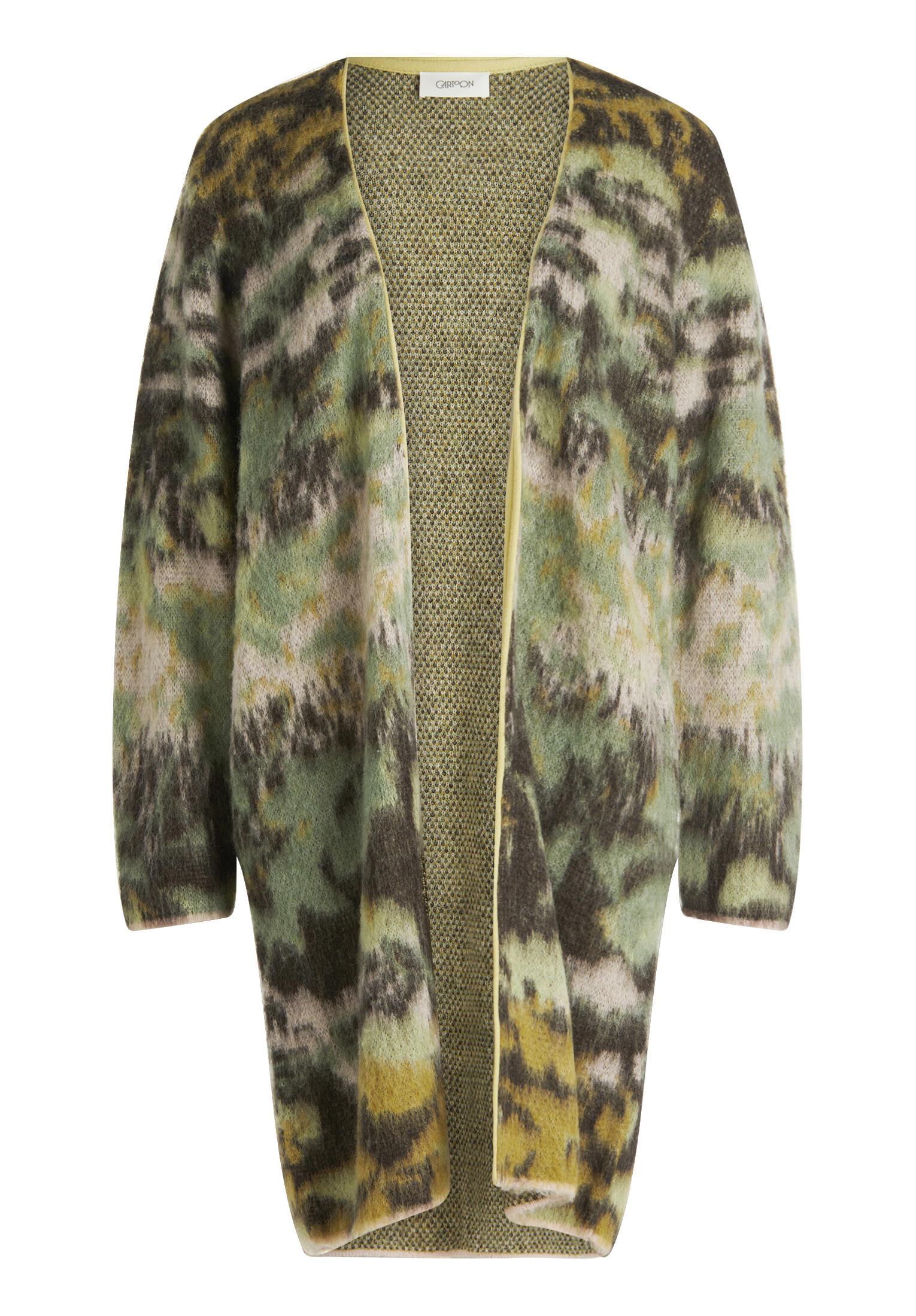 CARTOON - Strick-Cardigan khaki/yellow - Gr. - 40 von CARTOON