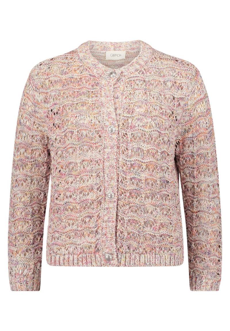 CARTOON - Strick-Cardigan pink/weiß - Gr. - 40 von CARTOON