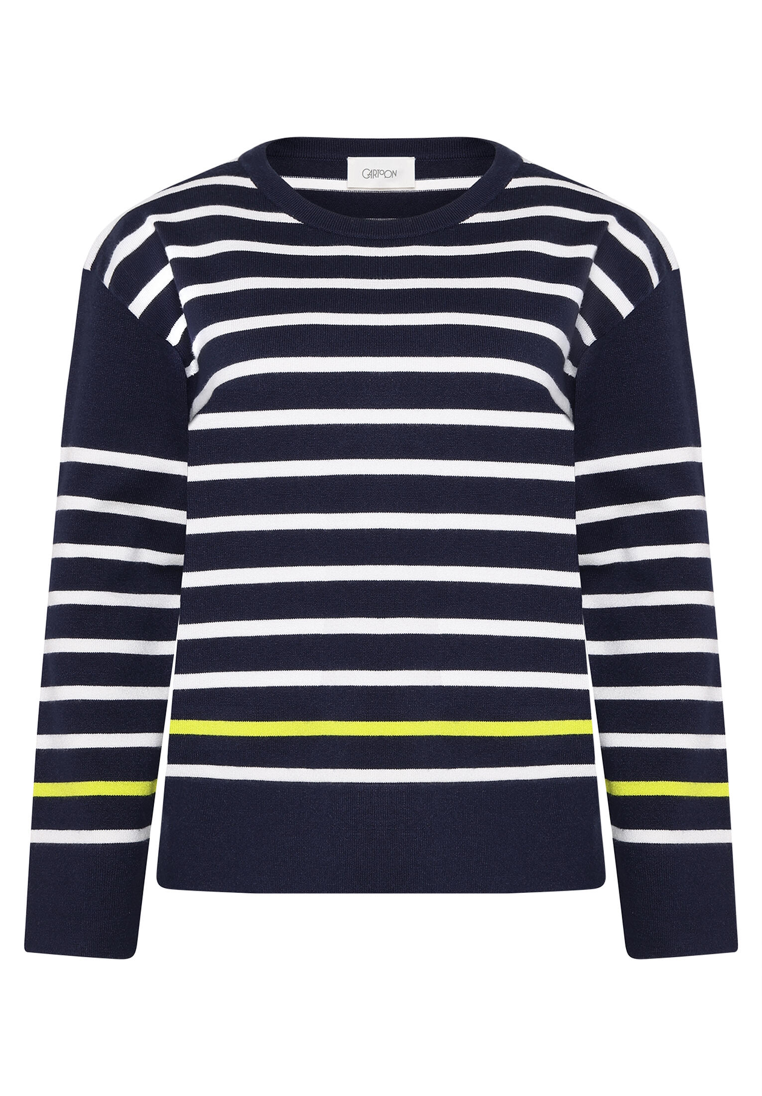 CARTOON - Strickpullover weiß/blau - Gr. - 44 von CARTOON