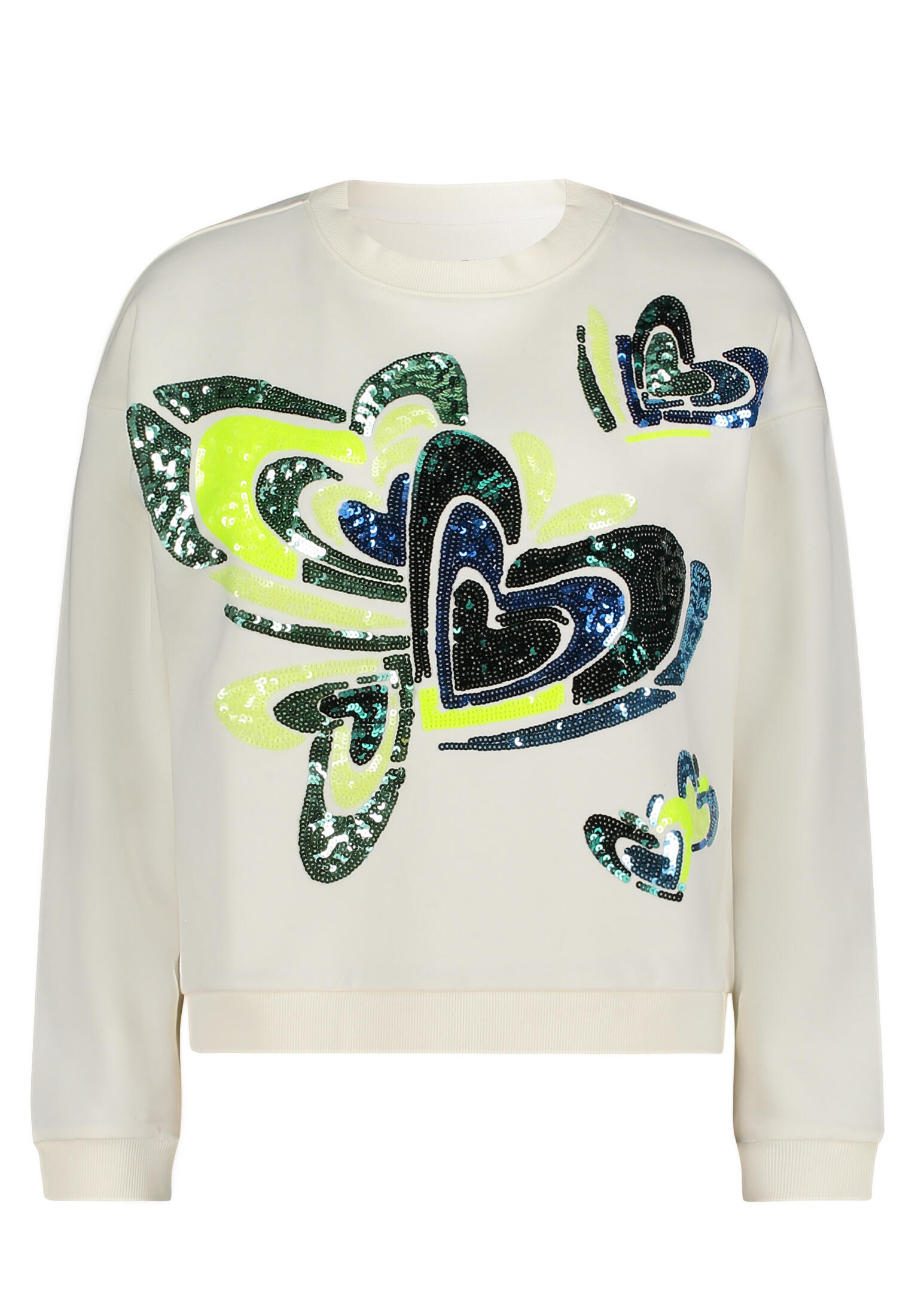 CARTOON - Sweatshirt patch cream/green - Gr. - 38 von CARTOON