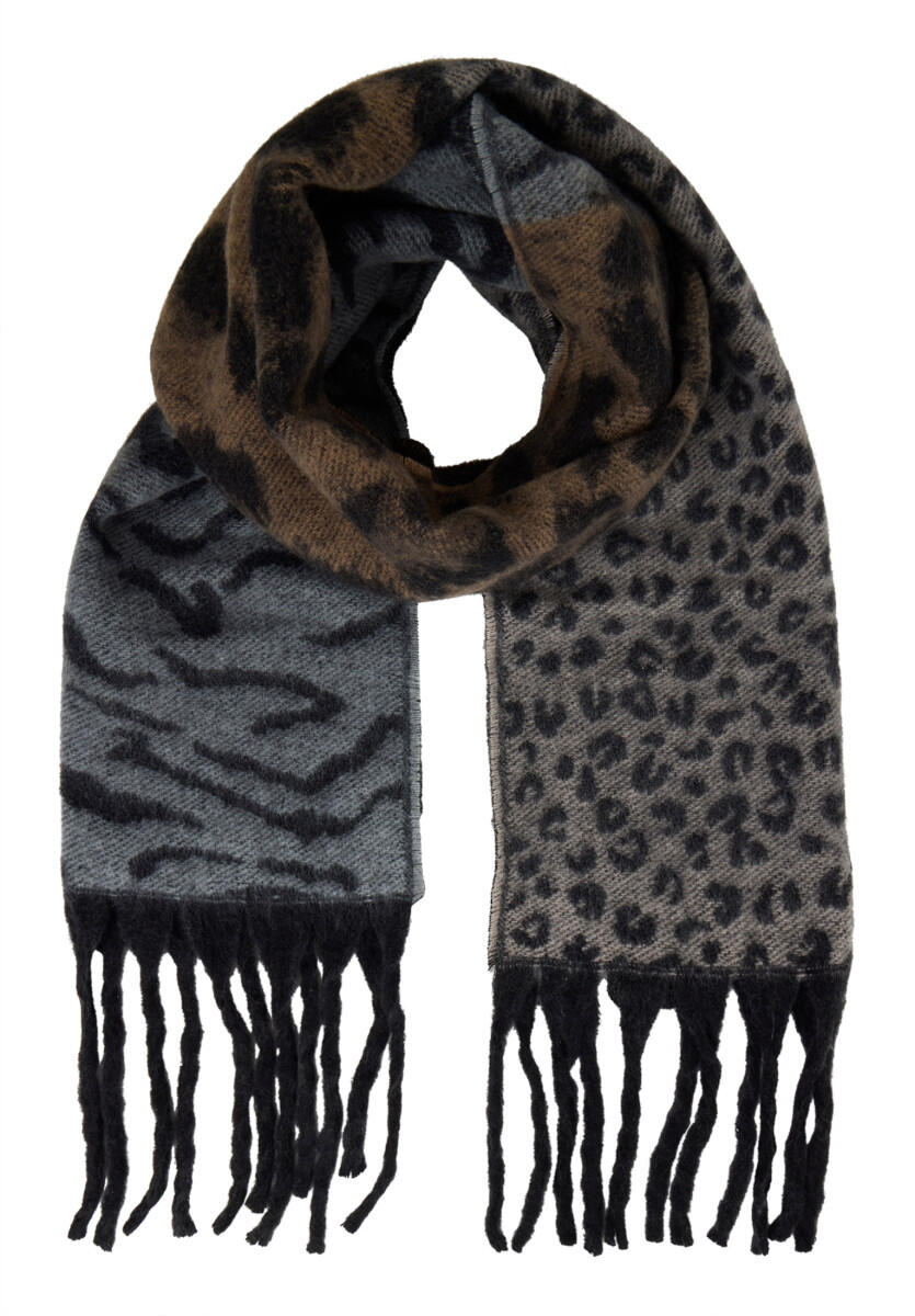 CARTOON - Winterschal braun/grau/schwarz von CARTOON