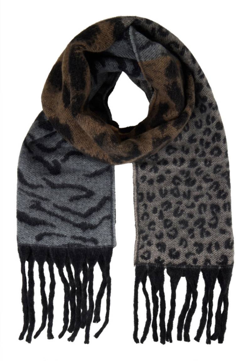 CARTOON - Winterschal braun/grau/schwarz von CARTOON