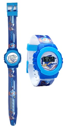 Cartoon Digitale Armbanduhr für Kinder, in geformter Verpackung, Sonic von CARTOON