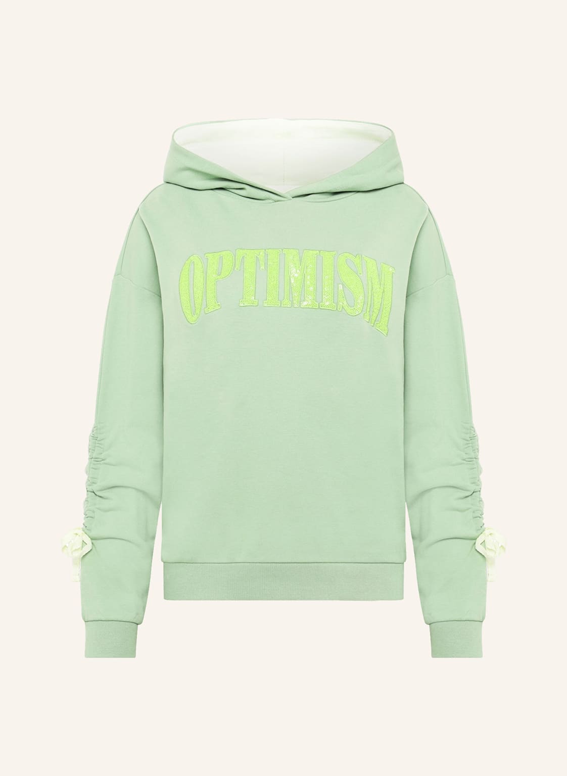 Cartoon Hoodie Mit Pailletten gruen von CARTOON