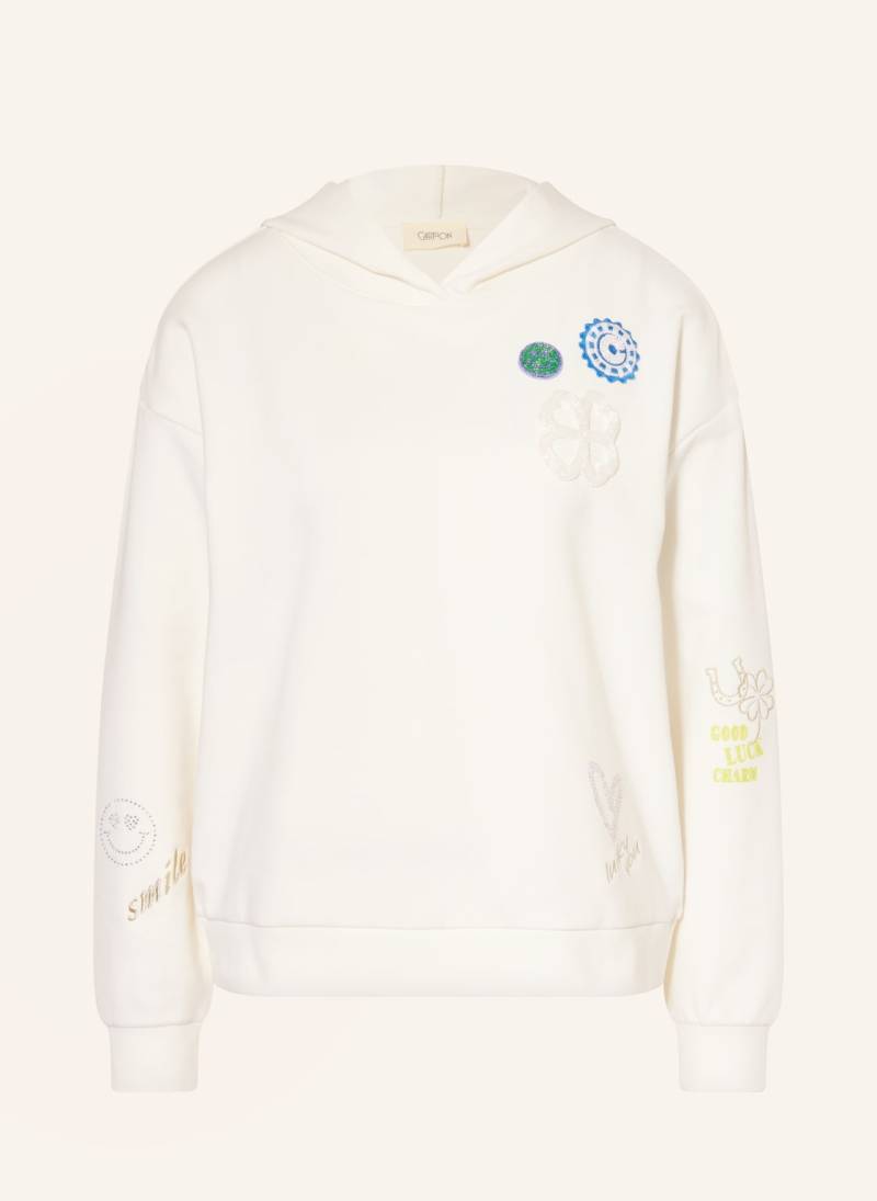 Cartoon Hoodie Mit Schmucksteinen weiss von CARTOON