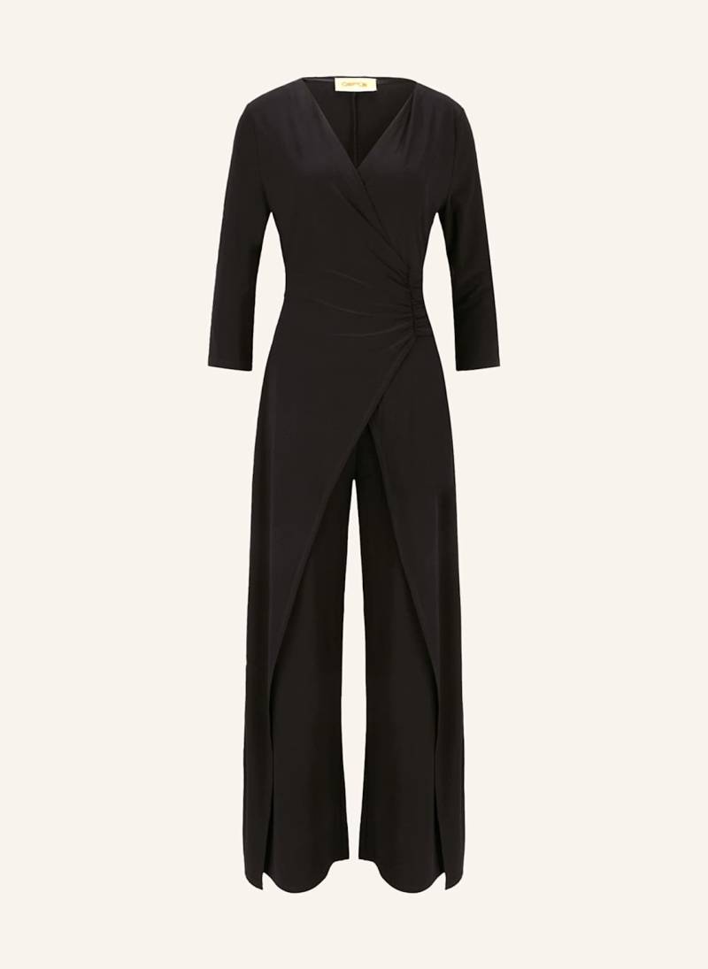 Cartoon Jumpsuit In Wickeloptik Mit 3/4-Arm schwarz Cartoon Jumpsuit In Wickeloptik Mit 3/4-Arm schwarz von CARTOON