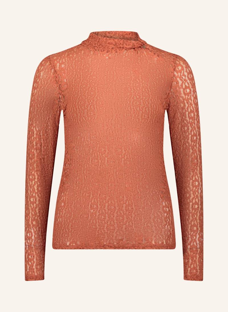 Cartoon Longsleeve Aus Spitze rot von CARTOON