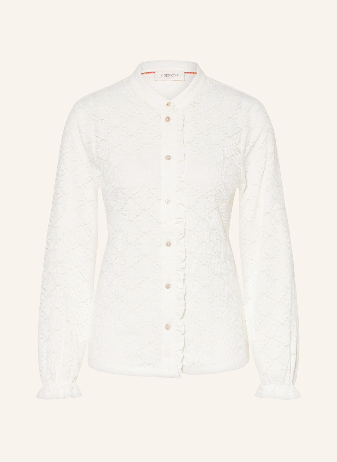 Cartoon Spitzenbluse weiss von CARTOON