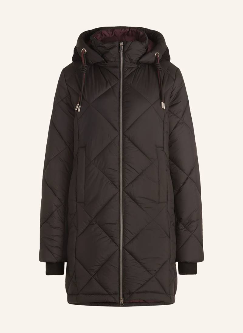 Cartoon Steppmantel Mit Abnhembarer Kapuze schwarz von CARTOON