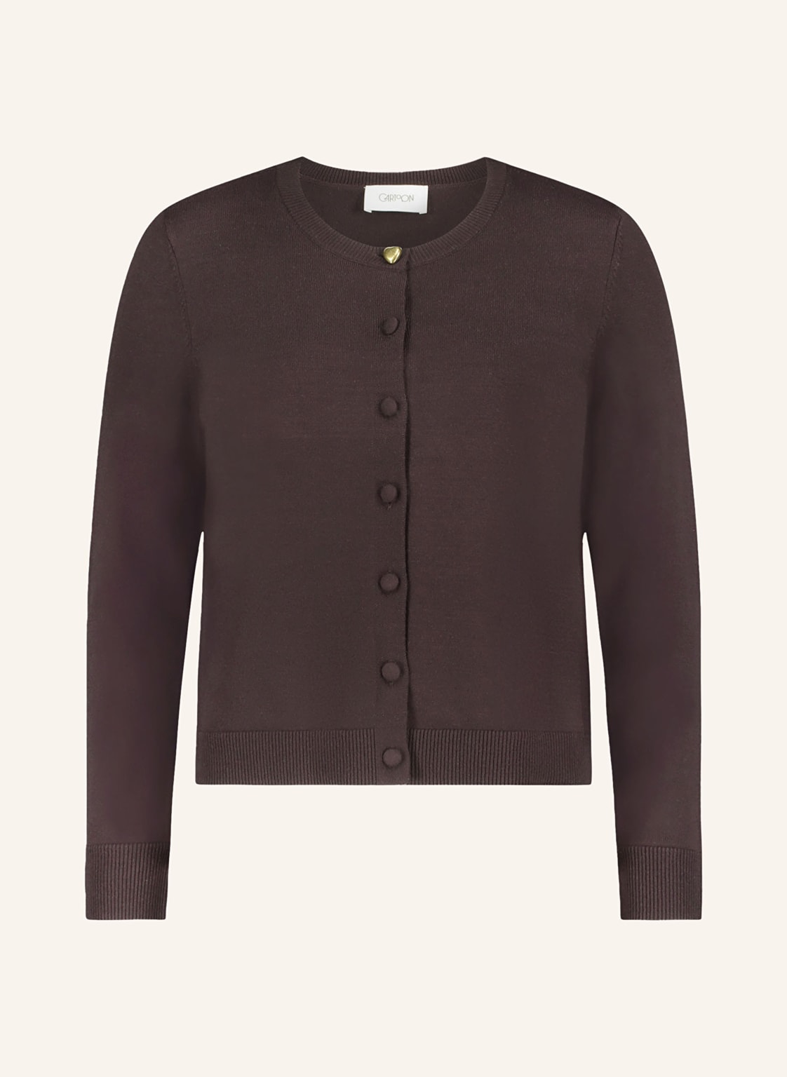 Cartoon Strickjacke braun von CARTOON