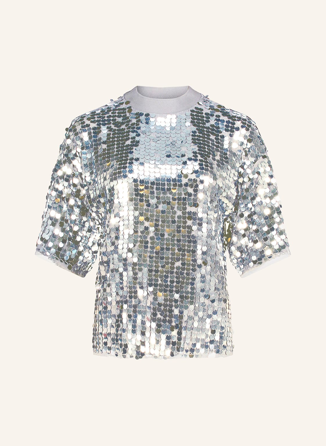 Cartoon T-Shirt Mit Pailletten silber von CARTOON