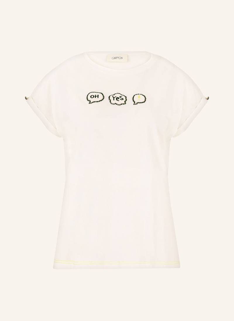 Cartoon T-Shirt Mit Schmucksteinen weiss von CARTOON