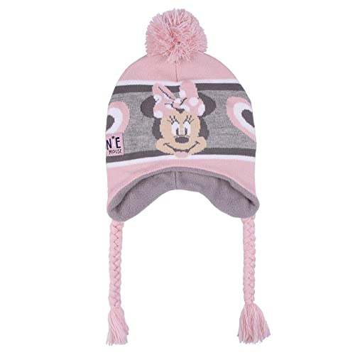 PON PON Minnie Mouse, Disney, Peruanisches Modell, Winterhut für Kinder, Einheitsgröße, rosa, Einheitsgröße von CARTOON