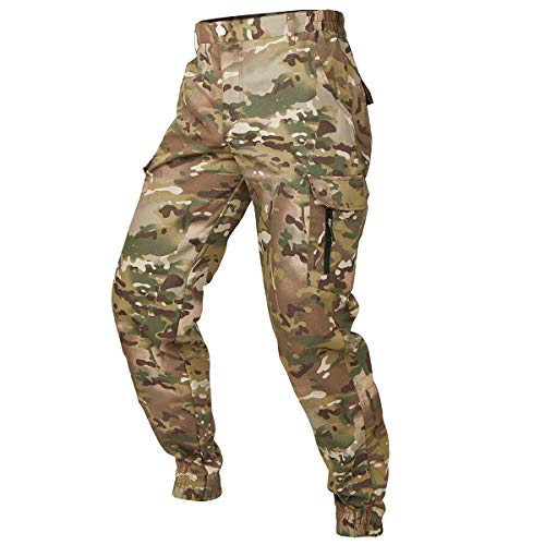 CARWORNIC Herren Camouflage Hose Cargohose Taktische Hose Für Herren Wasserdicht Outdoor Hosen Paintball Armee Combat Militär Hose Schwarz Arbeitshose Multi-Taschen von CARWORNIC