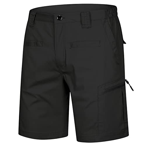 CARWORNIC Herren Cargo Shorts Leichte Wandern Shorts Freizeitshorts Sommer Kurze Hosen Ripstop Taktische Shorts Atmungsaktive Outdoor Lässig Arbeit Shorts Mit Multi-Taschen von CARWORNIC