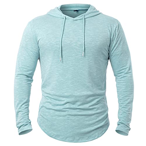 CARWORNIC Herren Kapuzenpullover Hoodie Langarm Shirts Sportshirt Für Herren Schwarzer Weißer Outdoor Sweatshirt mit Kapuze von CARWORNIC