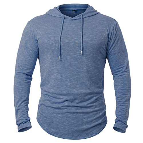 CARWORNIC Herren Kapuzenpullover Hoodie Langarm Shirts Sportshirt Für Herren Schwarzer Weißer Outdoor Sweatshirt mit Kapuze von CARWORNIC