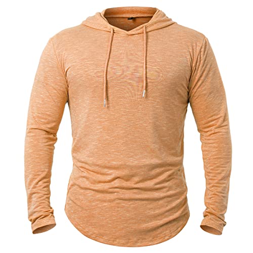 CARWORNIC Herren Kapuzenpullover Hoodie Langarm Shirts Sportshirt Für Herren Schwarzer Weißer Outdoor Sweatshirt mit Kapuze von CARWORNIC