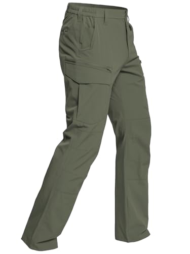 CARWORNIC Herren Leicht Taktisch Hose Schnelltrocknend Wanderhose Angelhose Outdoorhose Stretch Zip Off Cargohose Funktionshose Arbeitshose Trekkinghose Für Frühling Sommer Herbst von CARWORNIC