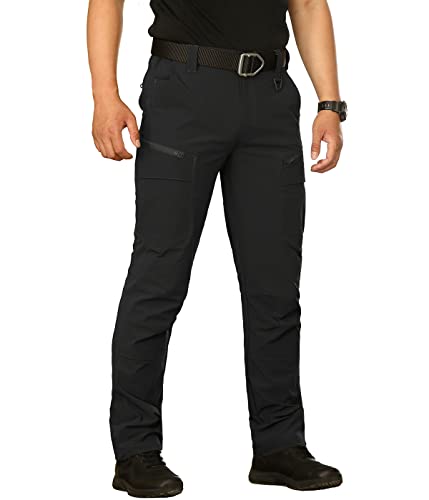 CARWORNIC Herren Leicht Taktisch Hose Schnelltrocknend Wanderhose Angelhose Outdoorhose Stretch Zip Off Cargohose Funktionshose Arbeitshose Trekkinghose Für Frühling Sommer Herbst von CARWORNIC