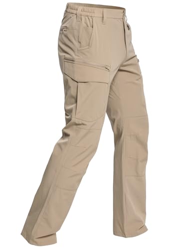 CARWORNIC Herren Leicht Taktisch Hose Schnelltrocknend Wanderhose Angelhose Outdoorhose Stretch Zip Off Cargohose Funktionshose Arbeitshose Trekkinghose Für Frühling Sommer Herbst von CARWORNIC