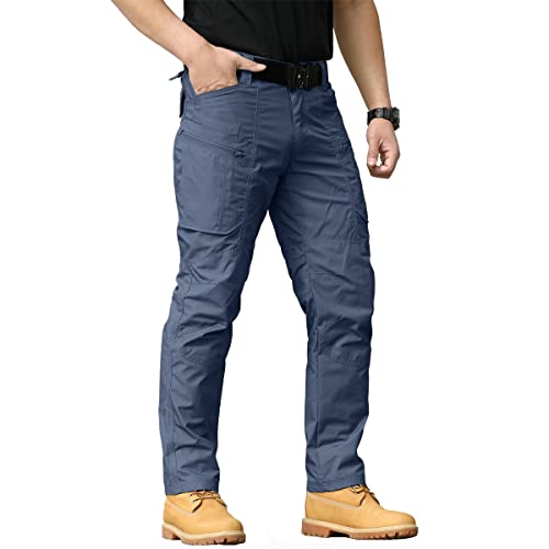 CARWORNIC Herren Outdoorhose Taktische Hose Cargohose Für Herren Schwarz Khaki Arbeithose wasserdichte Armee Militär Hose Frühling Herbst Kampfhose von CARWORNIC