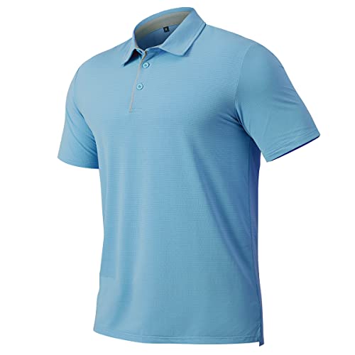 CARWORNIC Herren Poloshirt Kurzarm Schnelltrocknend Golf T-Shirt Sportshirt Laufshirt Trainingsshirt Funktionsshirt Männer Leicht Lässig Arbeitsshirts Sommer Atmungsaktiv Gym Fitness Shirt von CARWORNIC