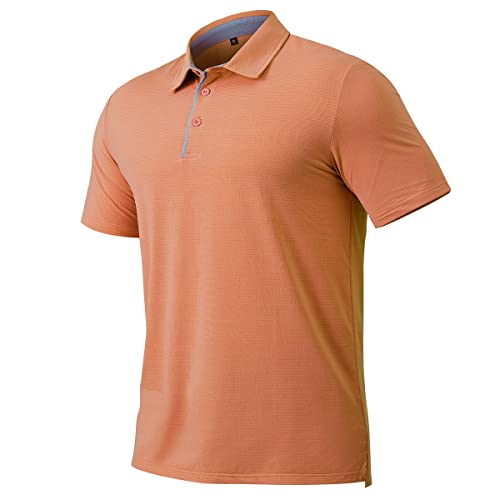 CARWORNIC Herren Poloshirt Kurzarm Schnelltrocknend Golf T-Shirt Sportshirt Laufshirt Trainingsshirt Funktionsshirt Männer Leicht Lässig Arbeitsshirts Sommer Atmungsaktiv Gym Fitness Shirt von CARWORNIC