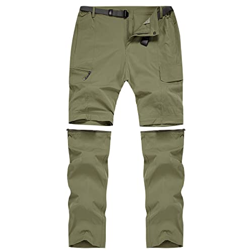 CARWORNIC Herren Wanderhose Zip Off Atmungsaktiv Abnehmbar Trekkinghose Sommer Outdoorhose Leichte Schnell Trockend Funktionshose wasserdichte Frühling Herbst Angelhose Kletterhose von CARWORNIC