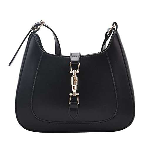 CARZA Umhängetasche Geldbörse für Frauen, Handtasche Crossbody Tasche Unterarm PU Leder Geldbörse Tote, Schwarz von CARZA