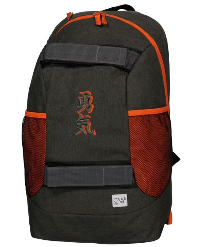 CAS8 - Cas8 Rucksack mit Laptopfach aus Spinnstoff antra-orange Grau von CAS8