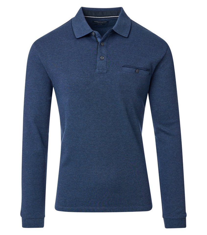 CASA DOMA Rundhalspullover Polo-Shirt Langarm gestreift CASA DOMA Rundhalspullover Polo-Shirt Langarm gestreift von CASA DOMA