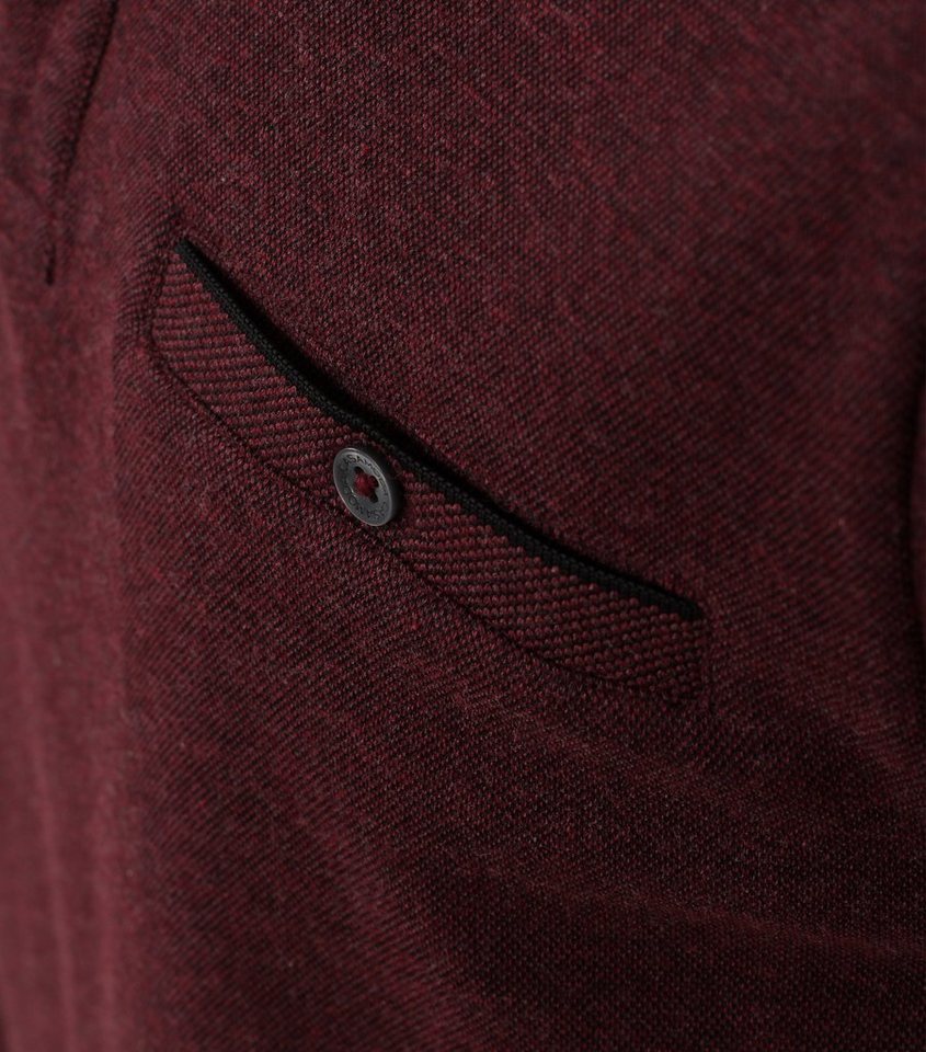 CASA DOMA Rundhalspullover Polo-Shirt Langarm gestreift von CASA DOMA