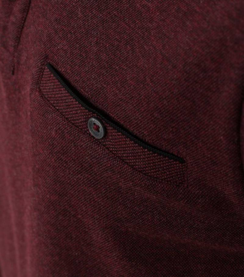 CASA DOMA Rundhalspullover Polo-Shirt Langarm gestreift von CASA DOMA