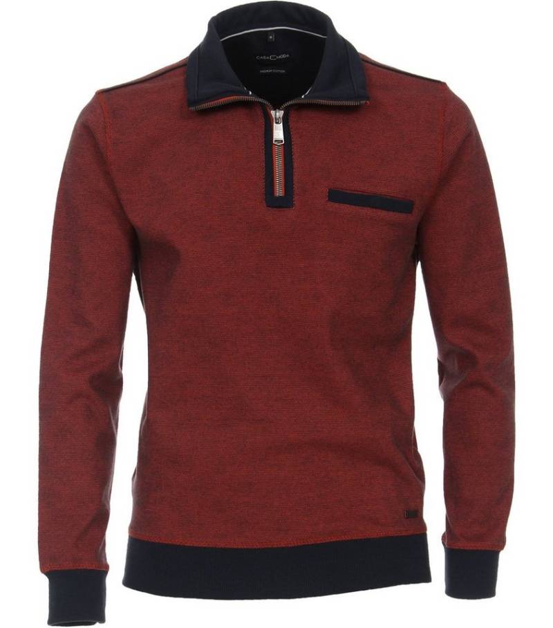 CASA DOMA Rundhalspullover Sweat-Troyer gemustert von CASA DOMA