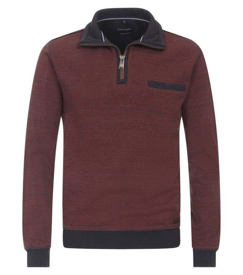 CASA DOMA Rundhalspullover Sweat-Troyer gemustert von CASA DOMA