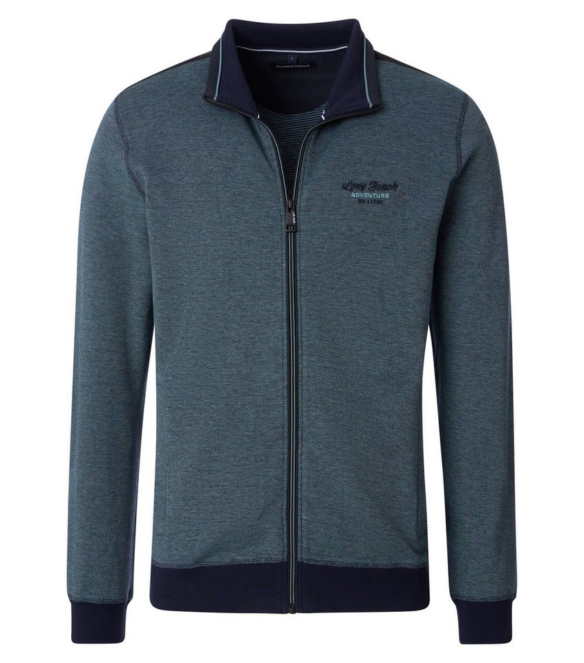 CASA DOMA Rundhalspullover Sweatjacke CASA DOMA Rundhalspullover Sweatjacke von CASA DOMA