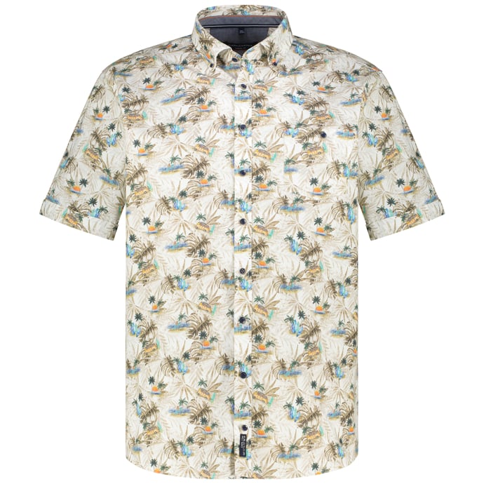 CASA MODA Freizeithemd mit Allover-Muster, Short Style von CASA MODA