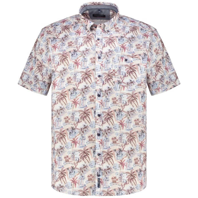 CASA MODA Freizeithemd mit Allover-Print, Short Style CASA MODA Freizeithemd mit Allover-Print, Short Style von CASA MODA