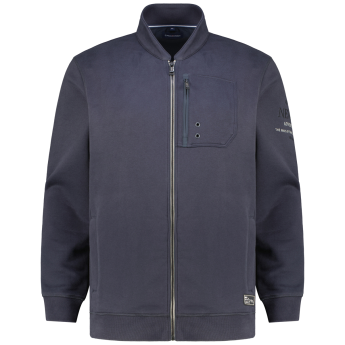CASA MODA Sweatjacke mit Blousonkragen von CASA MODA
